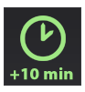 The time limit increases for 10 minutes. 