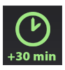 The time limit increases for 30 minutes but you may not use it.